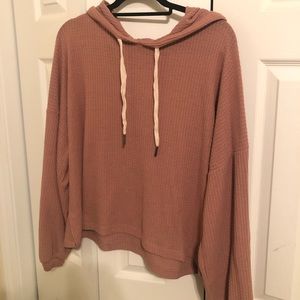 Mauve Pink Thermal Sweater - PinkLilyBoutique